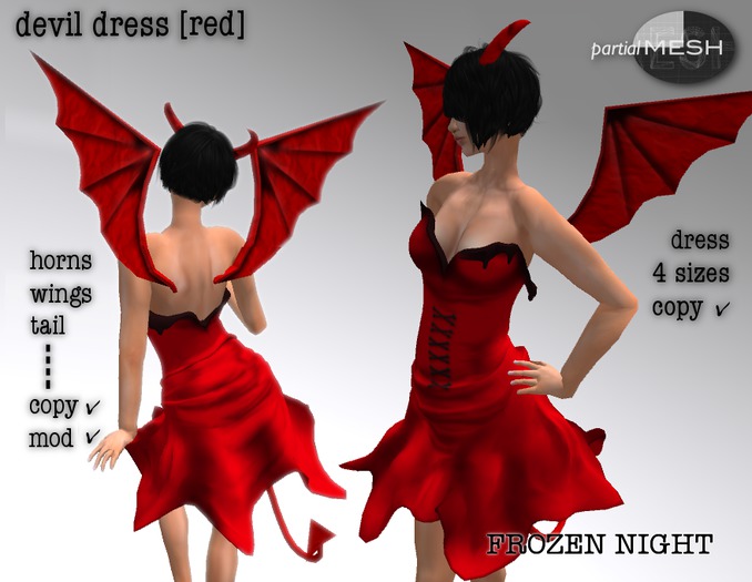 FN*devil dress [red]