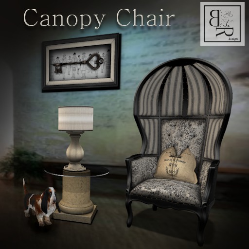 [BR] Canopy Chair Table Lamp Picture