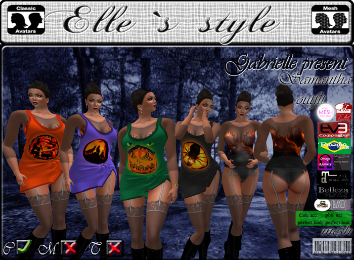 Elle`s style Samantha outfit mesh&clasic avatar LE
