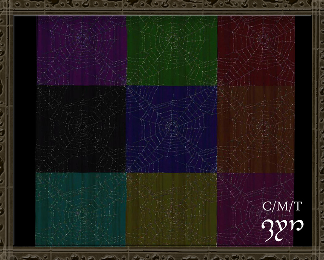 Zyn ~ Glitter Spiderweb Fabric Textures