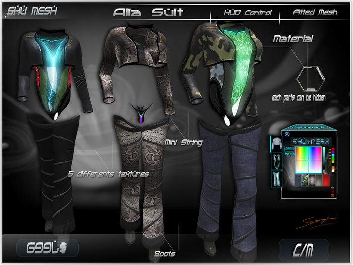 Alia Suit -Shu Mesh-