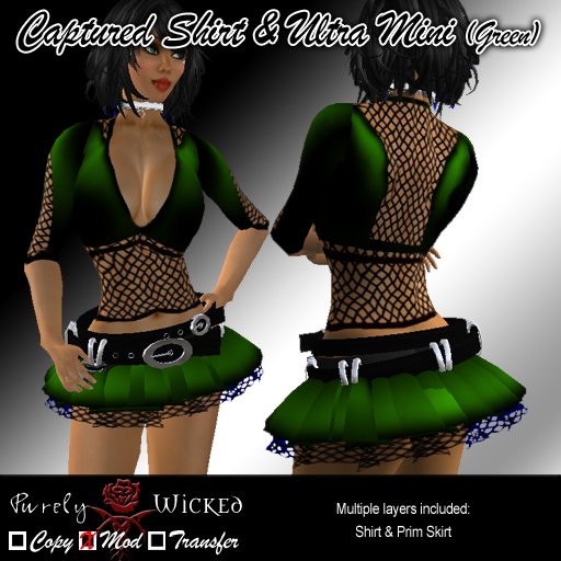 SSC Captured Shirt & Skirt Green