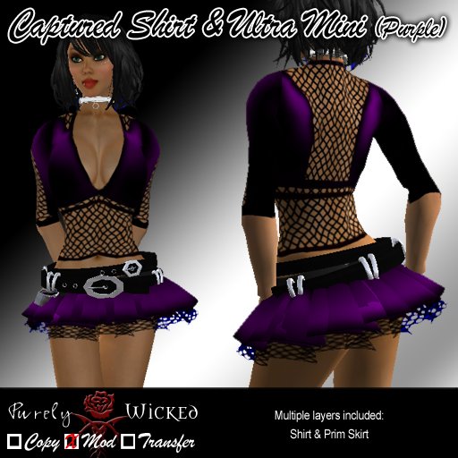 SSC Captured Shirt & Skirt Purple