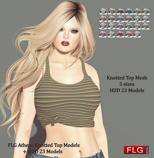 :: FLG Athena Knotted Top Models + HUD 23 Models ::