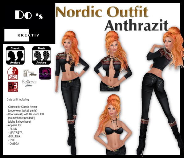 .:Do's:. Nordic Outfit  ANTHRAZIT