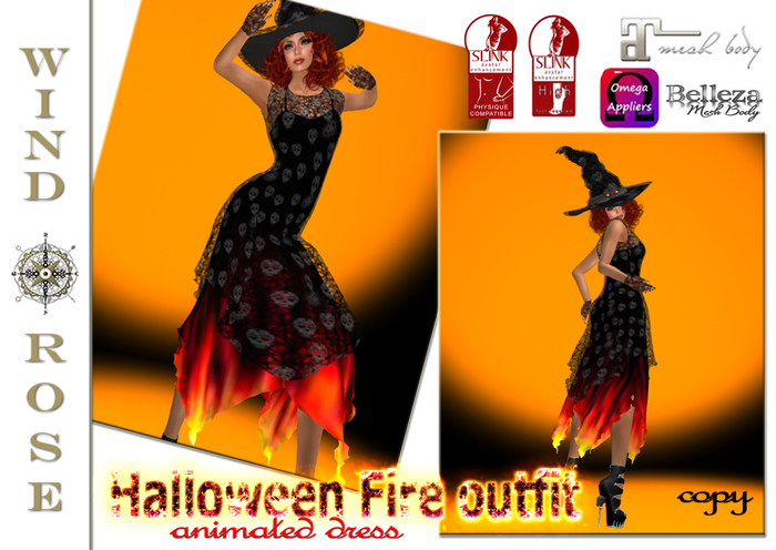 Halloween Fire outfit (animated) 