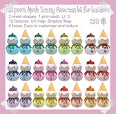 Full Perm MESH Yummy Snowman kit for builders