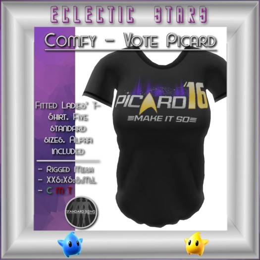 Eclectic Stars - Comfy - Vote Picard