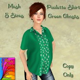 Paulette Shirt Green Ghosts ~OF~