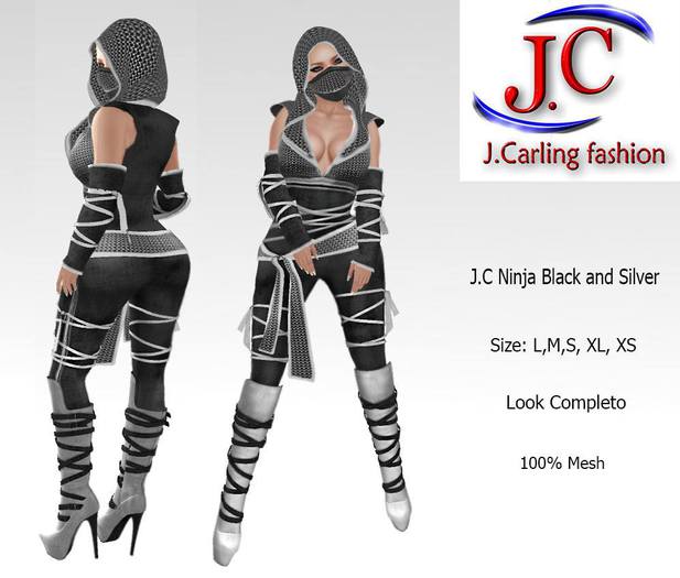 J.C Ninja black and silver