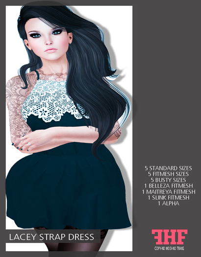 -FORZE- Lacey Strap Dress -DEMO