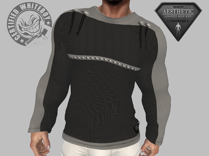 Crazy White Boy~ CWB~Aesthetic  Rugby shirt black