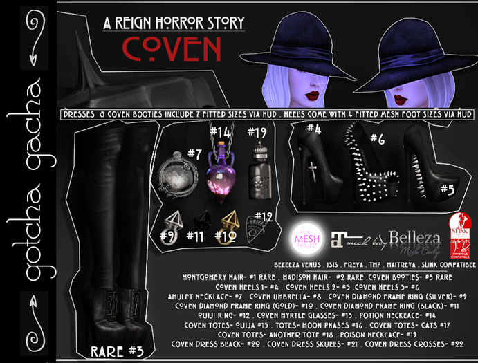 REIGN.- COVEN DIAMOND FRAME RING (GOLD)- #10 (The Epiphany Gacha, October 15) 