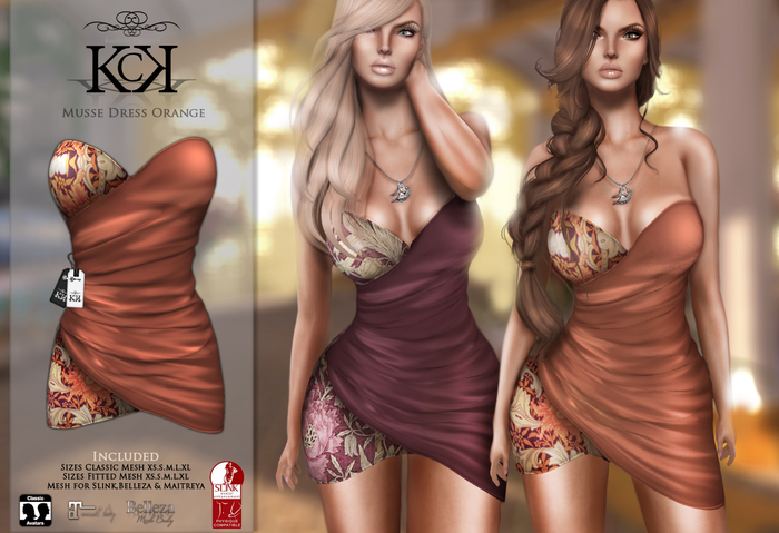 :::KC::: Musse Dress Orange