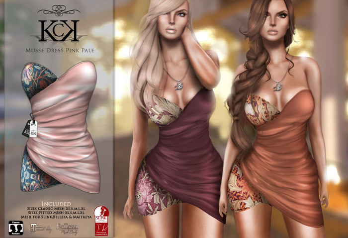 :::KC::: Musse Dress Pink Pale