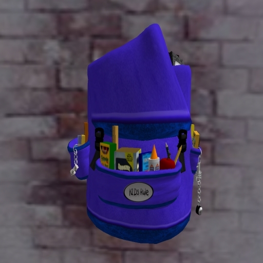 *M.O.L* blue backpack