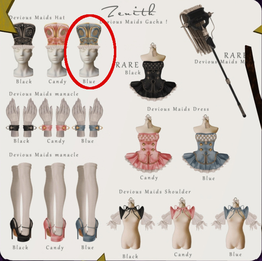 =Zenith=Devious Maids Hat (Blue)