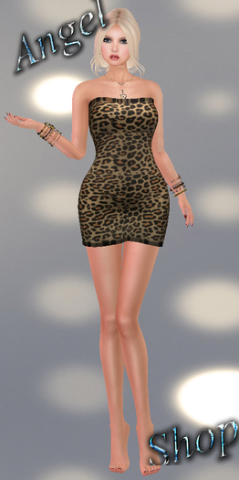 AngelShop Melon Dress Leopard