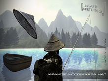Japanese wooden kasa hat (boxed)