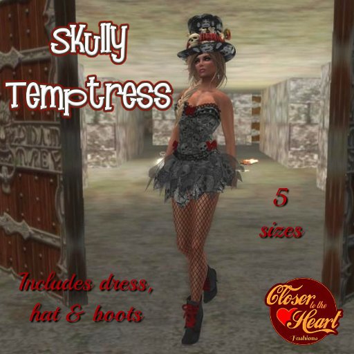Skully Temptress Outfit-Red***