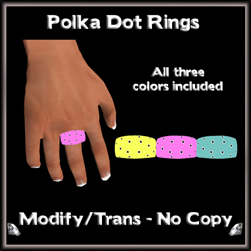 *ICED* Polka Dot Rings 