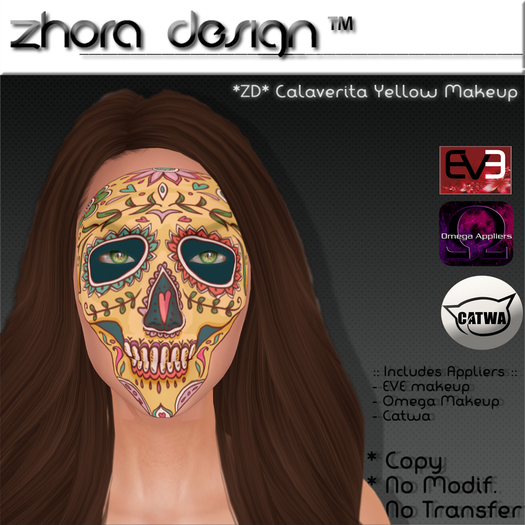 *ZD* Calaverita Yellow Makeup