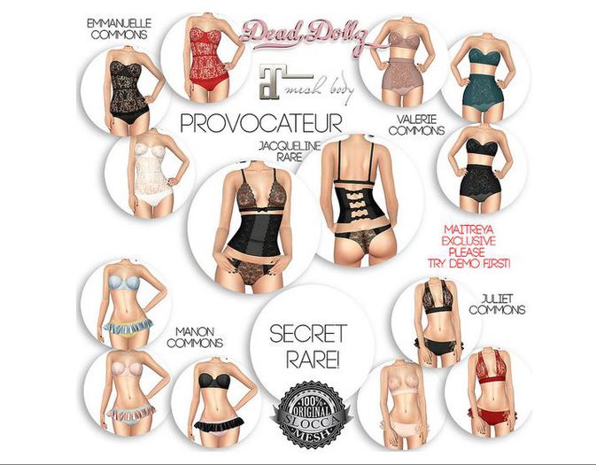 .::Dead Dollz::. Valerie Lingerie Set - Pink - Common