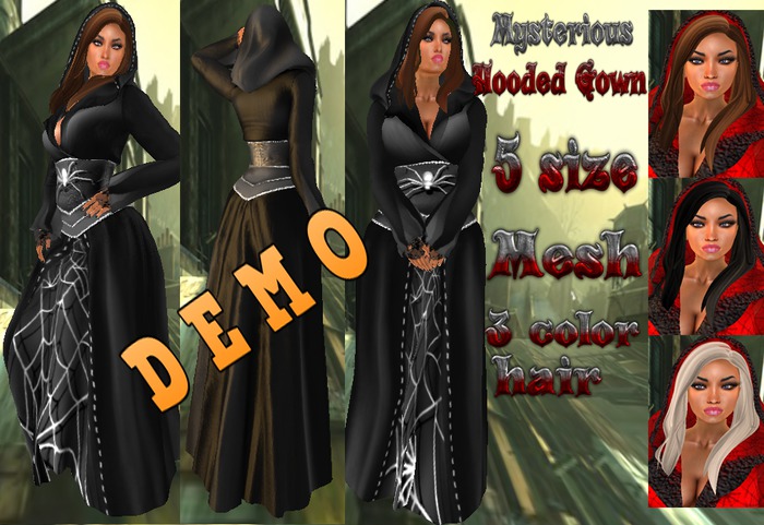 Mysterious Hooded Gown DEMO