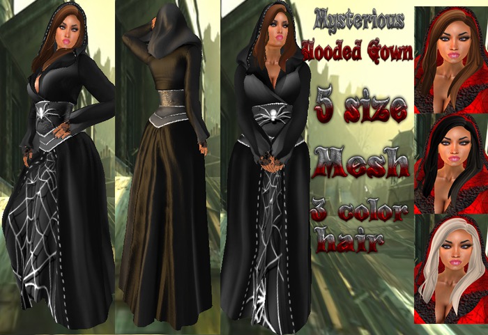 Mysterious Hooded Gown