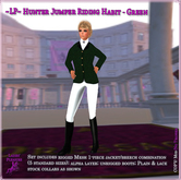 ~LP~ Hunter Jumper Riding Habit (BOXED) Green