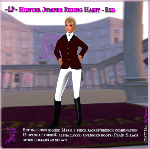 ~LP~ Hunter Jumper Riding Habit (BOXED) Red