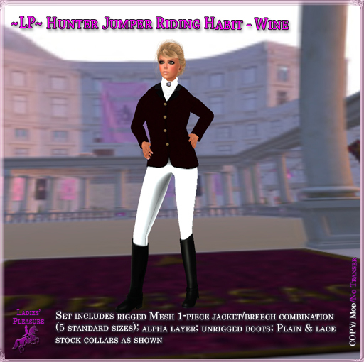 ~LP~ Hunter Jumper Riding Habit (BOXED) Wine
