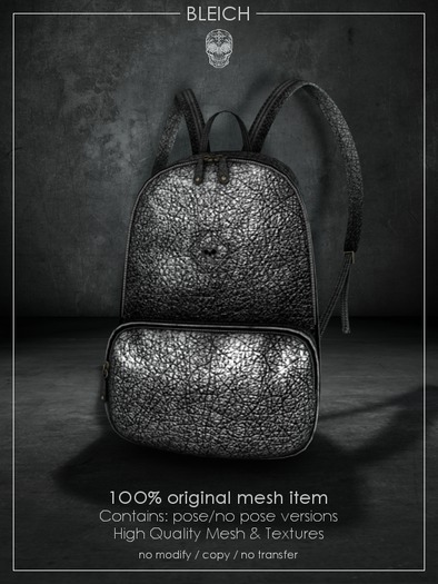 Bleich - Mesh BadKid Backpack - Silver