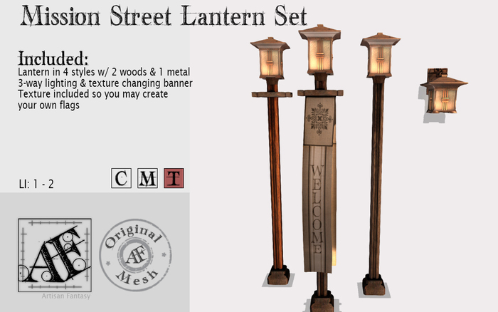 *AF* Mission Street Lantern Se