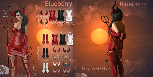 15. Blueberry / COMMON / Devil Horns - Gold