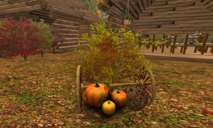 pumpkin 3 Decor w. wheel