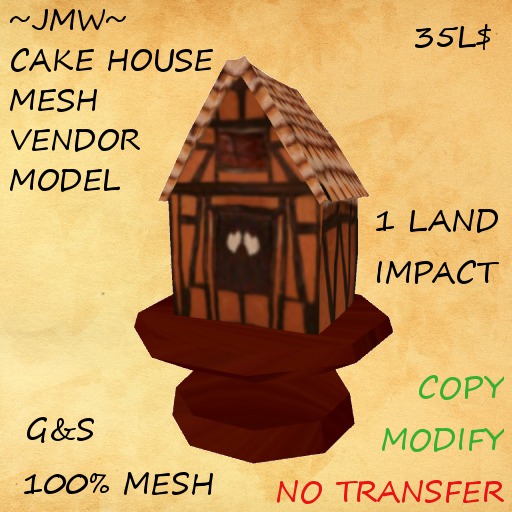 ~JMW~ Cake House mesh vendor model