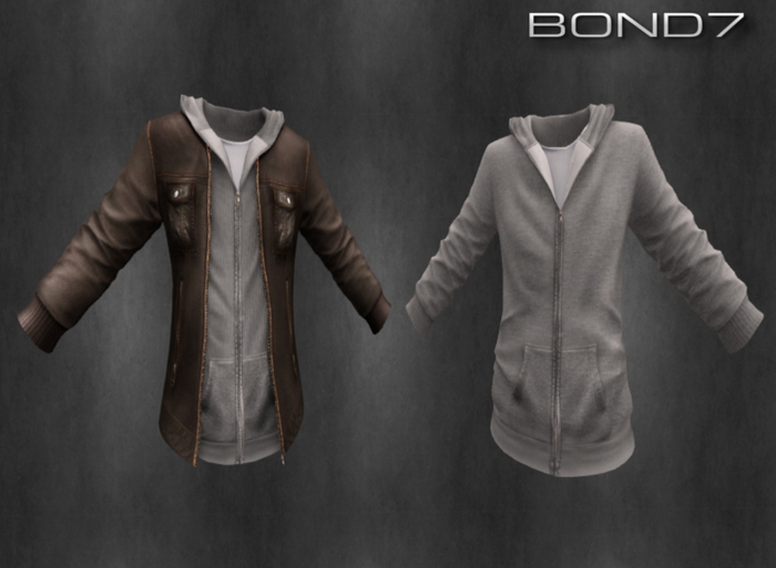 *BOND7* V-neck Longsleeve (Black)