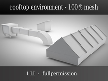 rooftop environment set - dachzubehoer  mesh - builder edition