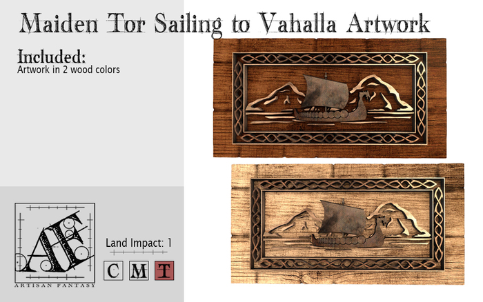*AF* Maiden Tor Sailing to Valhalla Artwork (Wear Me)