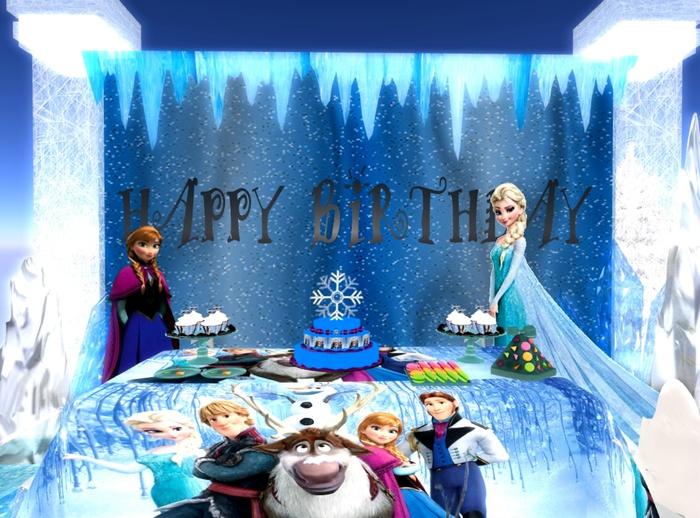 Kit Frozen - Festa Elza - Box