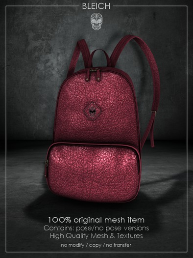 Bleich - Mesh BadKid Backpack - Crimson