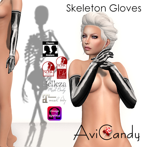 AVICANDY Skeleton Arm Gloves