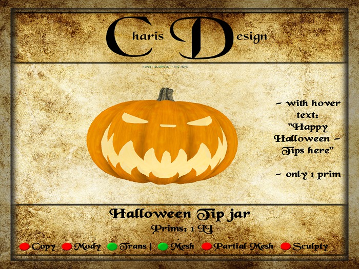 .:CD:. Halloween Tip jar