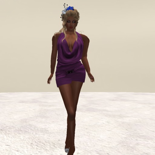 Cow Neck Mini Purple 5 sizes MESH