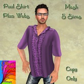 Paul Shirt Plum Webs ~OF~