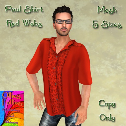 Paul Shirt Red Webs ~OF~