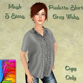 Paulette Shirt Gray Webs ~OF~