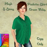 Paulette Shirt Green Webs ~OF~