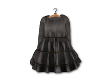 {amiable}Mesh Baby-doll Flared One-piece(Black)